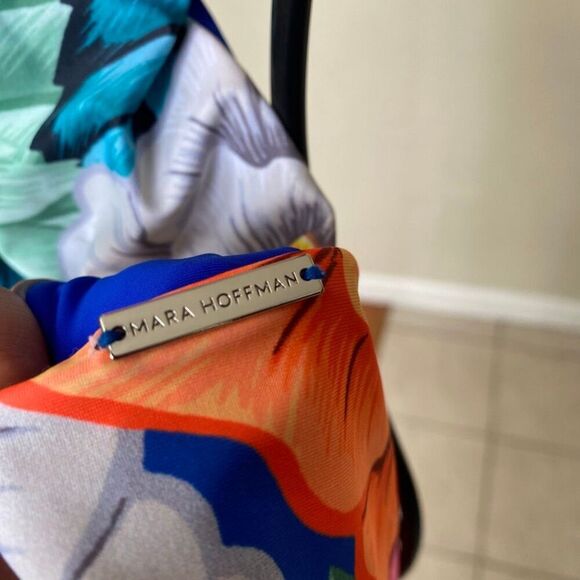 Mara Hoffman floral one piece bathing suit "Flora" Halter size S‎ - Picture 12 of 16